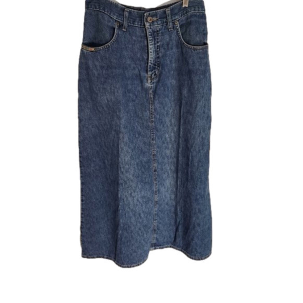 68. Vintage Hollywood Jeans maxi skirt  size 31